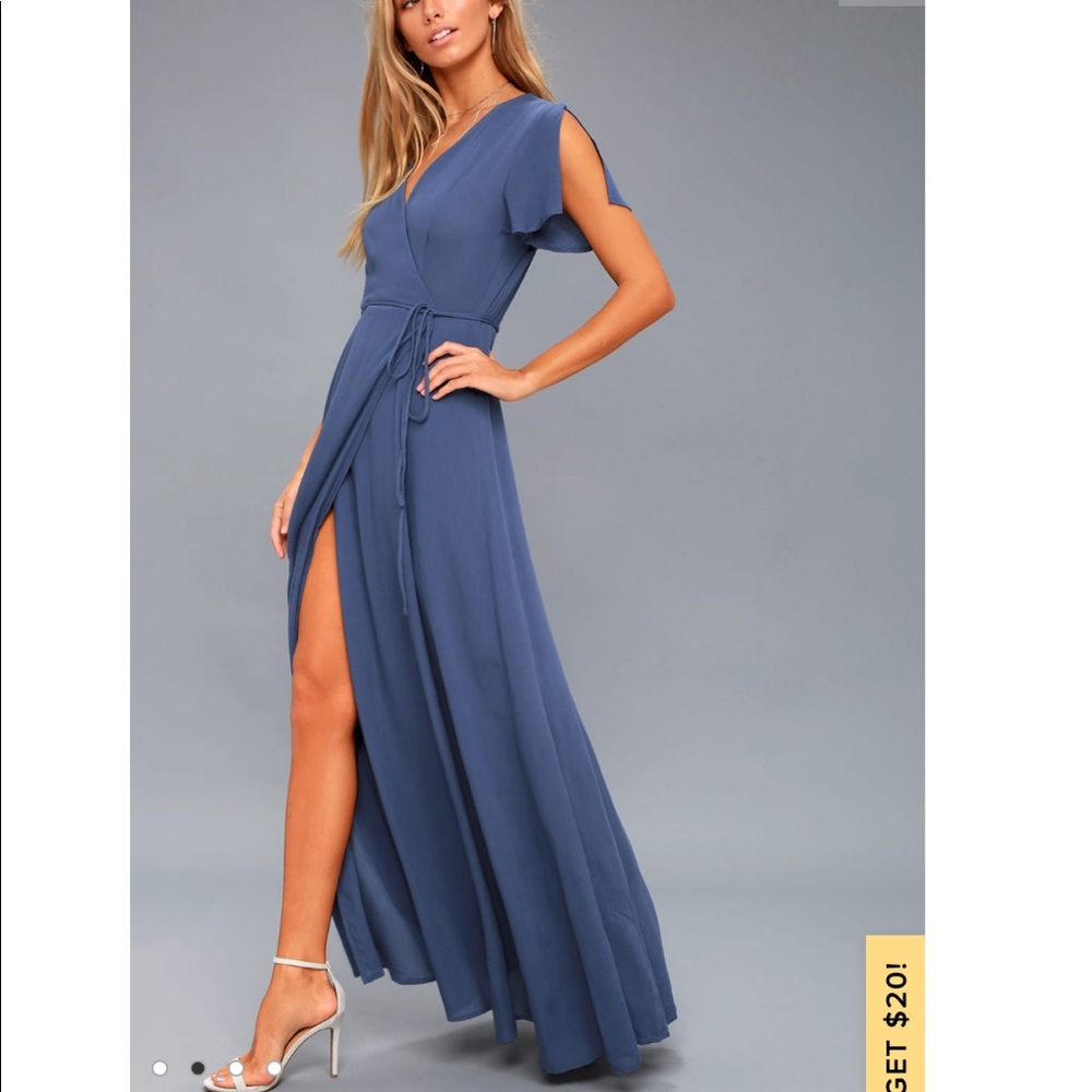 Brand new Lulus wrap maxi dress